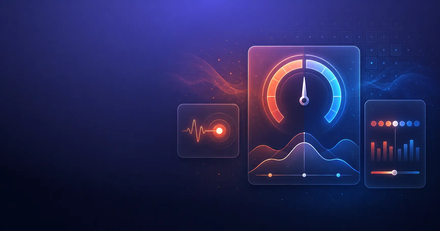 Illustration of temperature, focus, and cognitive performance with warm and cool visual elements.